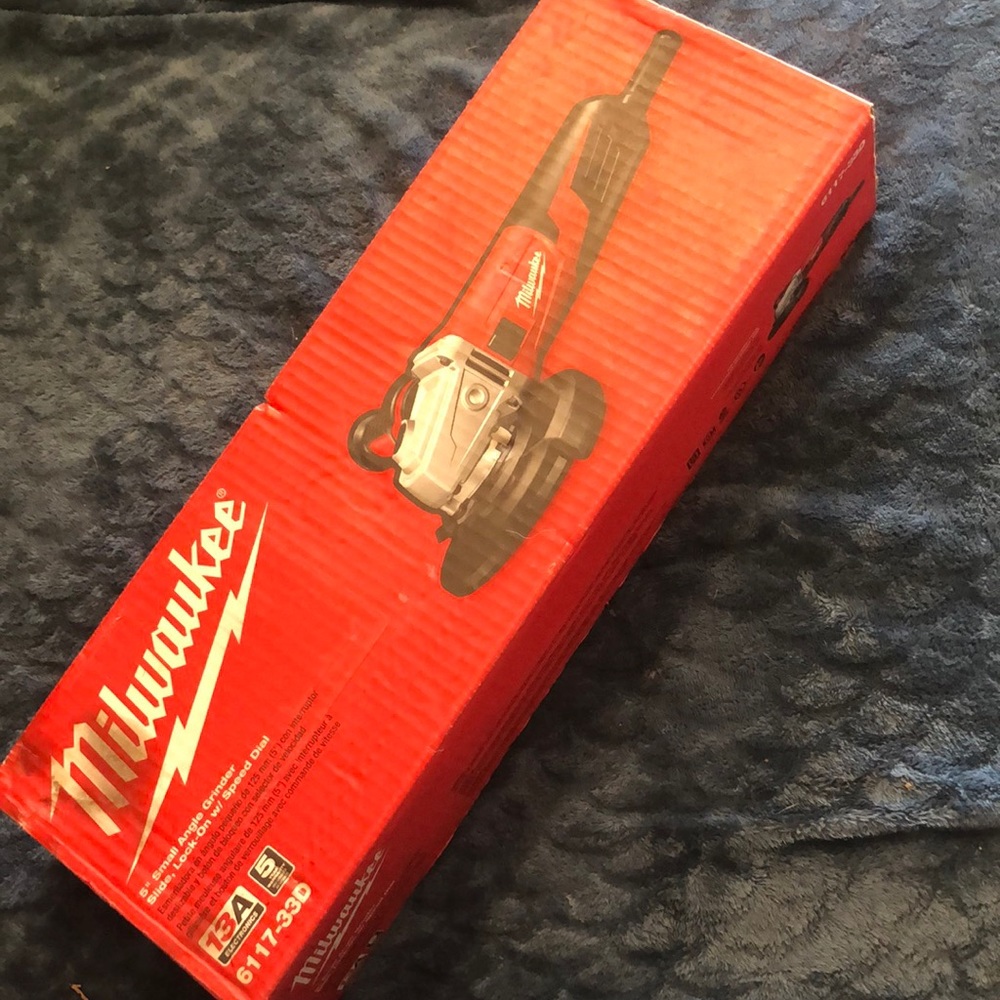 MILWAUKEE 5” Small Angle Grinder             Slide, Lock-on w/ Speed Dial